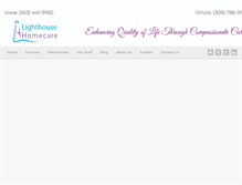Tablet Screenshot of lighthousehomecare.com